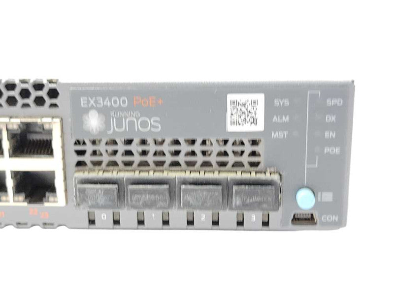 Juniper EX3400-24P 24x port PoE Network switch, NO OS, READ _