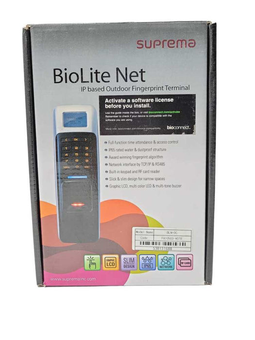 New Suprema BioLite Net IP Based Outdoor Fingerprint Terminal BLN-0C _