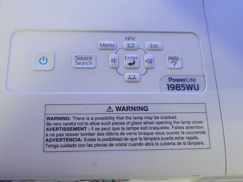Epson PowerLite 1985WU H619A LCD Projector (2788 Hours), READ _