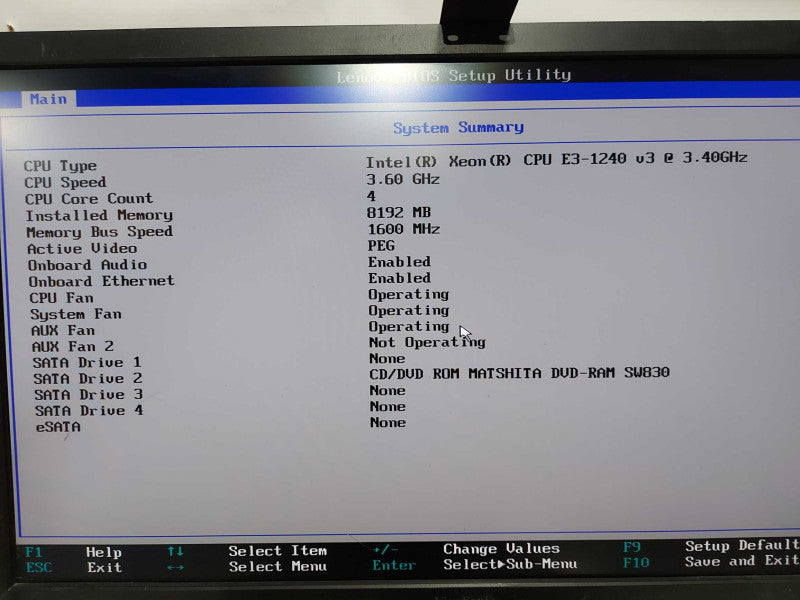 Lenovo E32 Workstation Xeon E3-1240 V3 @ 3.40ghz / 8gb ram / Quadro K600 #