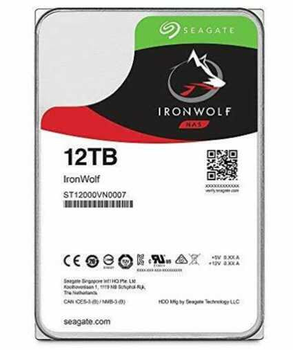 Seagate IronWolf ST12000VN0008 12TB 3.5\\"SATA 7200rpm Internal HDD 100% health :