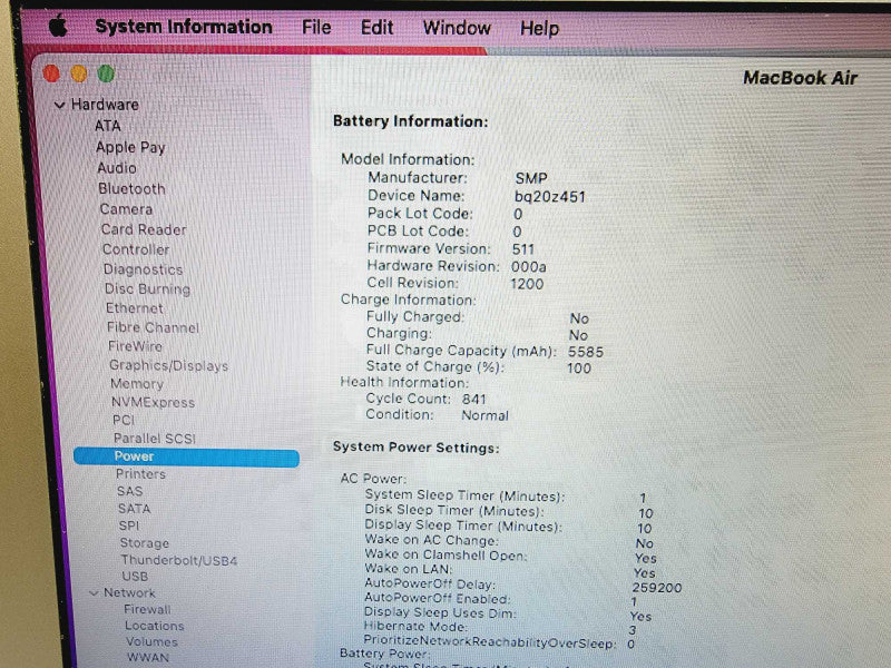 Apple Macbook Air 2015 13\\" Core i5-5250U @ 1.6GHz 8GB DDR3 250GB SSD (