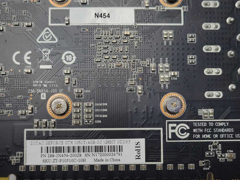 Zotac Gaming GeForce GTX 1050 Ti 4GB OC 128BIT GDDR5 Graphics card, READ _