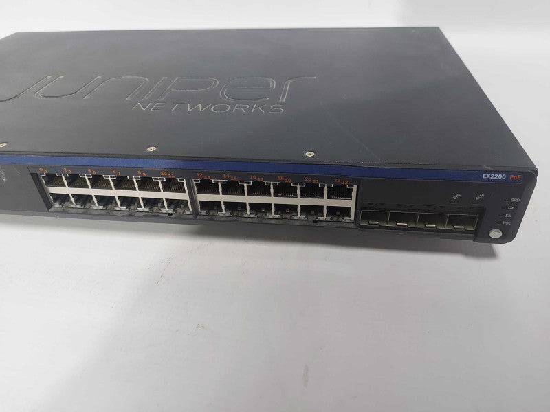 Juniper Networks EX2200-48P-4G 48 1GE PoE Switch + 4 SFP / fact reset #