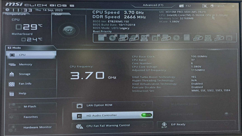 Custom MSI PC i5-9600K @ 3.70GHz 32GB DDR4 No HDD\\'s/OS )
