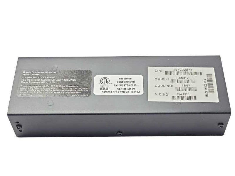 Bogen TAMB2 Telephone Paging Access Module, READ _