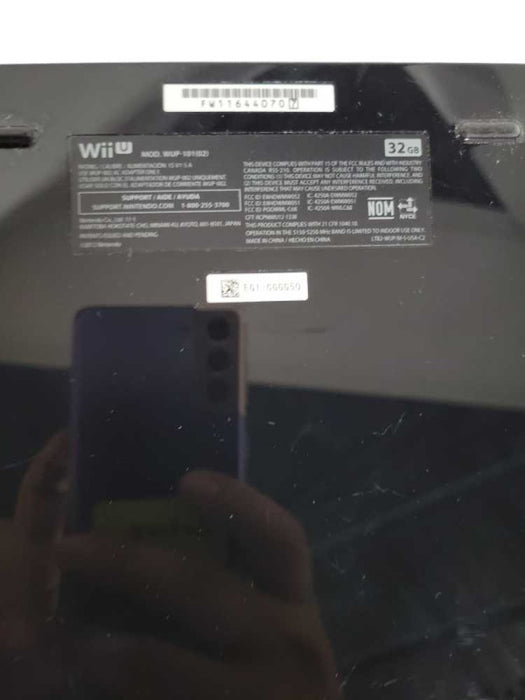 Nintendo Wii U WUP-101(02) Console Unit ONLY Black NO CABLES (AS-IS) !