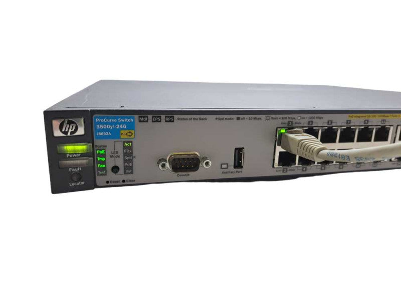 HP ProCurve 3500YL-24G J8692A 24 Port Gigabit PoE 4x SFP Switch )