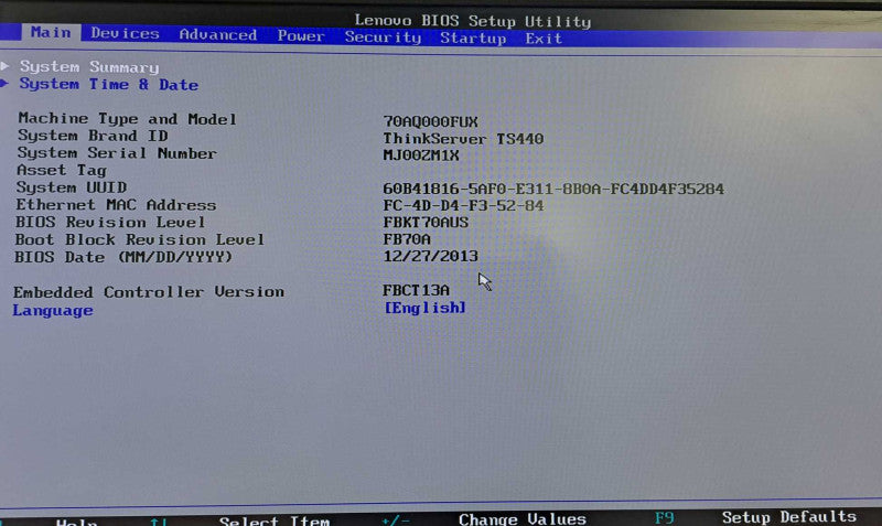 Lenovo ThinkServer TS440 Xeon E3-1245 v3 @ 3.40GHz 32GB Ram LSI MegaRAID )