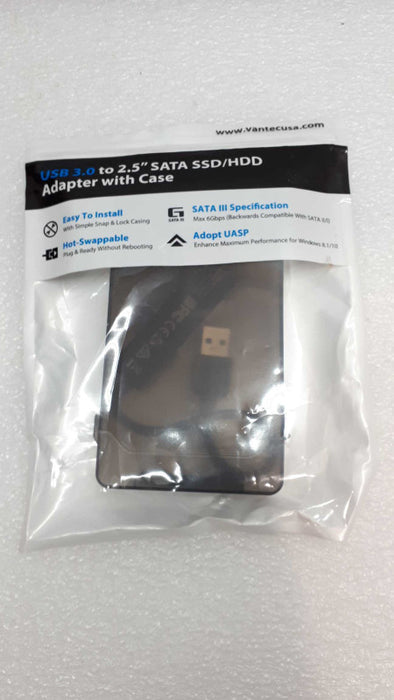 USB 3.0 to 2.5\\" SATA III Hard Drive Adapter with case &