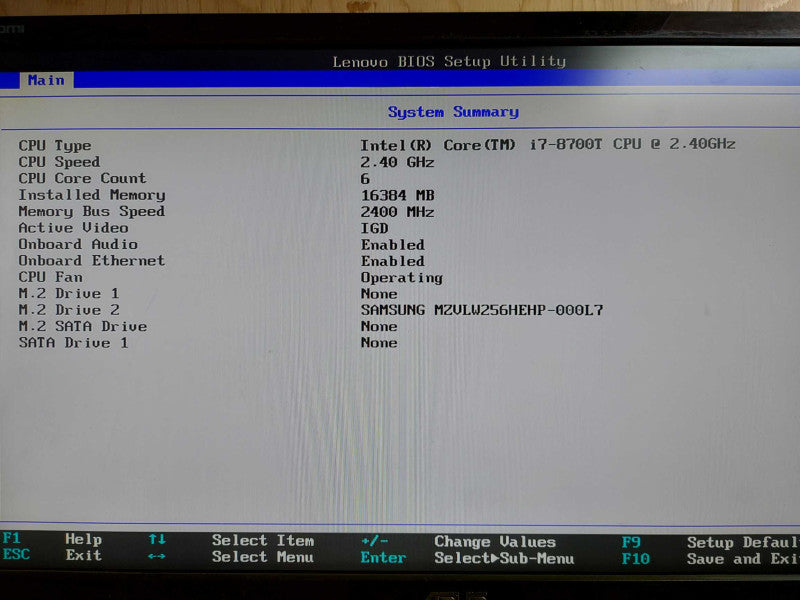 Lenovo P330 USF Desktop i7-8700T @ 2.40ghz / 16gb ram / READ #