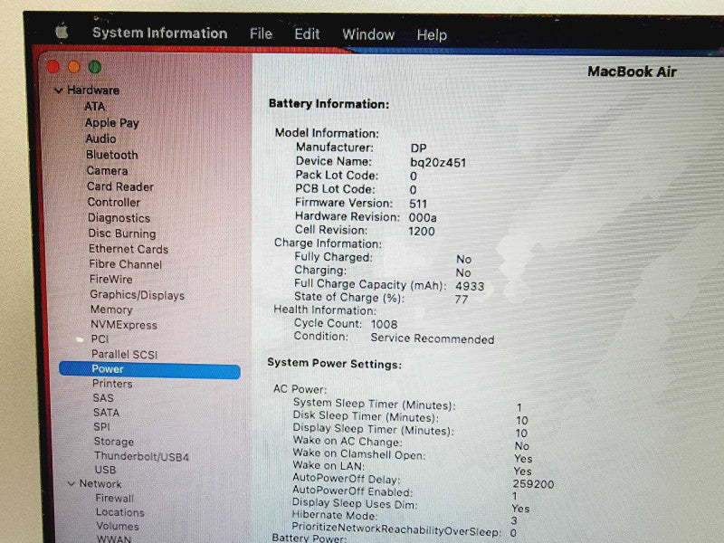 Apple Macbook Air 2013 13\\" Core i5-4250U @ 1.3GHz 8GB DDR3 250GB SSD (