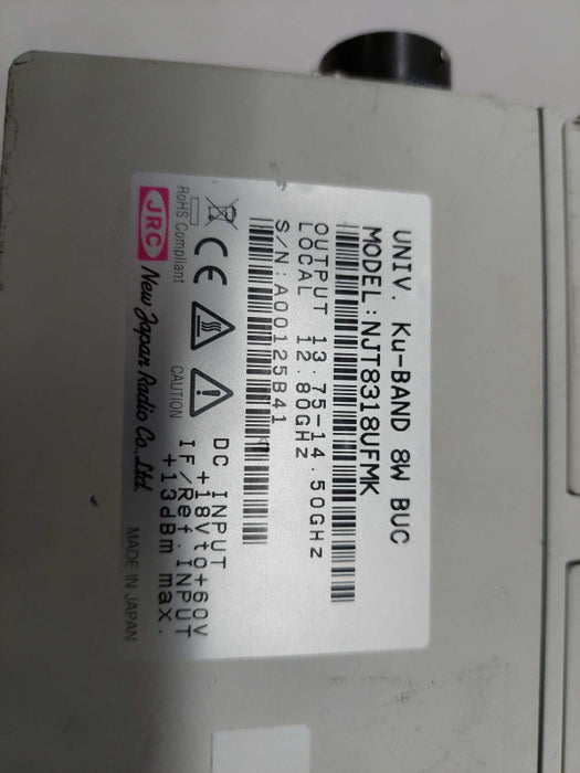 JRC New Japan Radio Co. LTD. Univ. Ku-Band 8W BVC Model: NJT8318VFMK