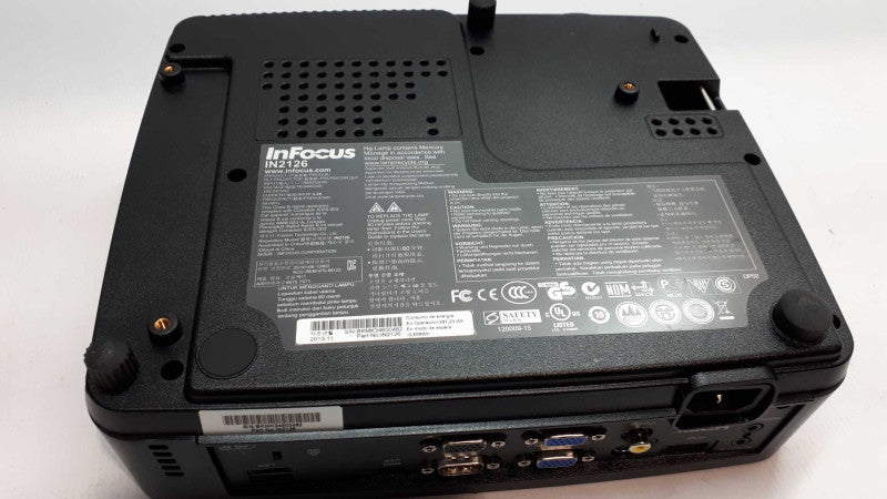 InFocus IN2126 DLP Projector 3200 ANSI WXGA Portable HDMI 3D Ready  &