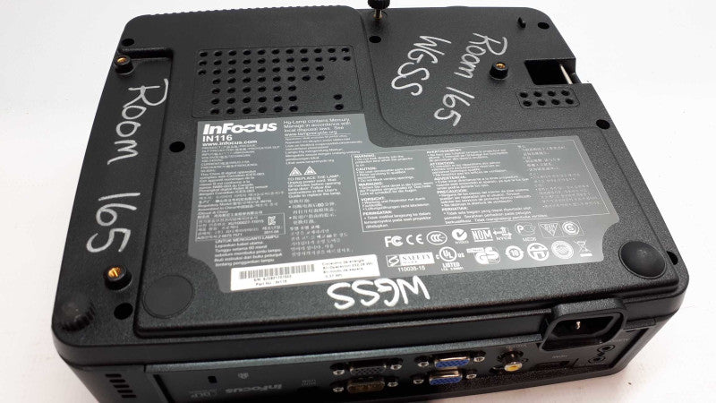 InFocus IN116 DLP Projector 2700 ANSI WXGA Portable 4K 3D HD HDMI 1080 &