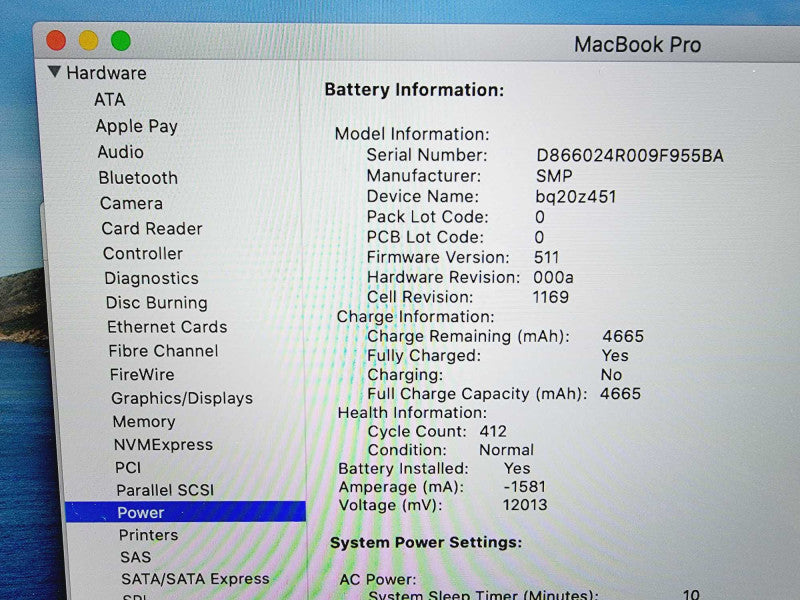 Apple Macbook Pro Retina 2013 Core i5-3230M @ 2.6GHz 8GB DDR3 250GB SSD (