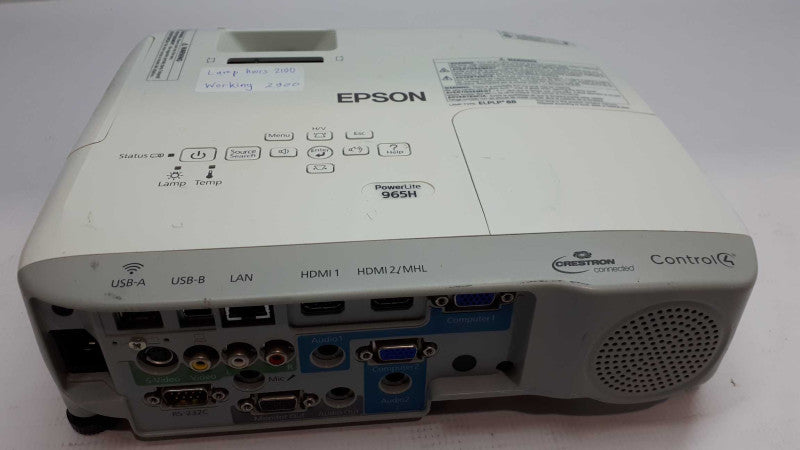 Epson PowerLite 965H 3LCD Projector 3500 ANSI h682a  &