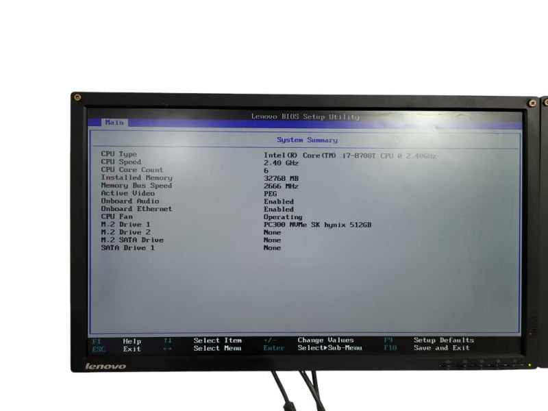 Lenovo P330 USF Desktop i7-8700T @ 2.40ghz / 32gb ram/ QUADO P620/ 512GB M.2 SSD !