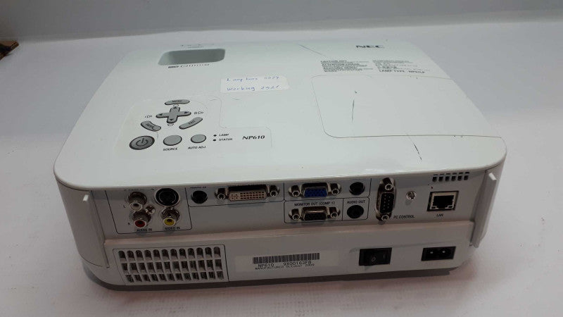 NEC NP610 XGA LCD Projector 3500 ANSI Lumens &