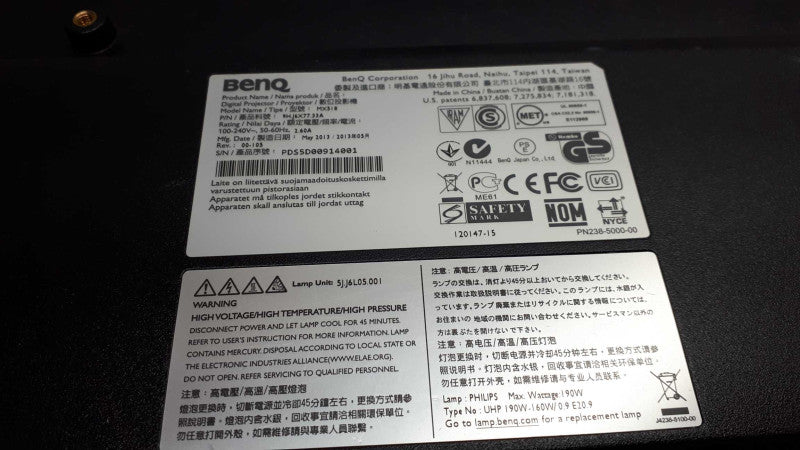 BENQ MX518 HDMI 4:3 XGA DLP CONFERENCE PROJECTOR 2800 ANSI LUMENS &