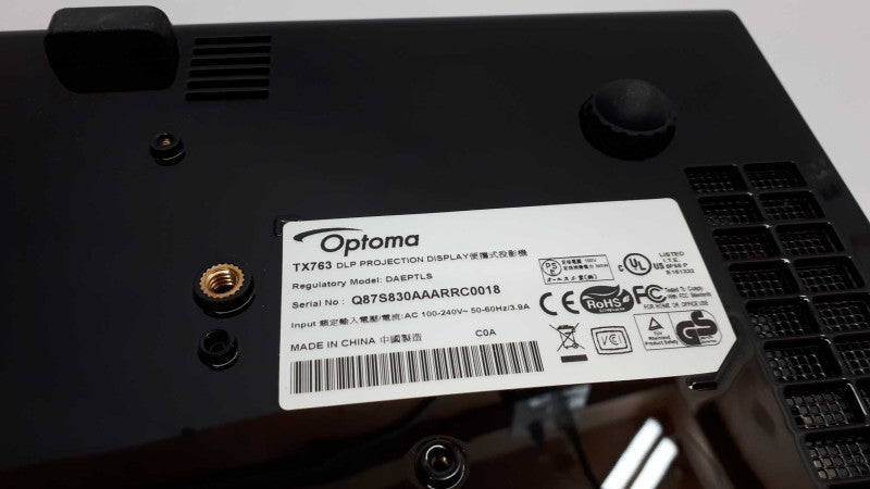 Optoma TX763 DLP Projection Display Portable Projector DAEPTLS with case &