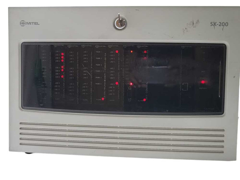 Mitel SX-200 Telephone Switch System Cabinet with Cards and Key, READ _