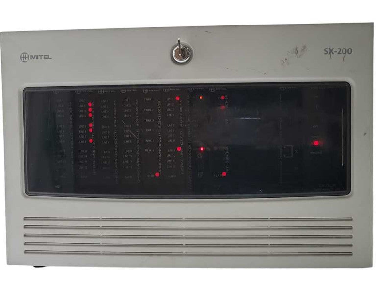 Mitel SX-200 Telephone Switch System Cabinet with Cards and Key, READ _