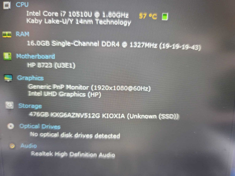 HP EliteBook 840 G7 i7-10510U@ 1.80GHz, 16GB DDR4, 512GB m.2 **READ Î²