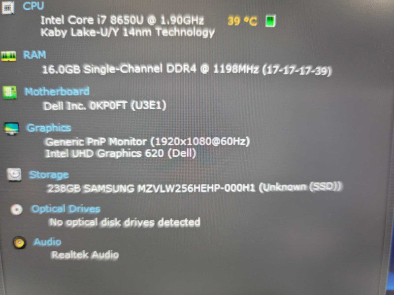 Dell Latitude 7490 TouchScreen i7-8650U, 16GB DDR4, 256GB m.2  Î²
