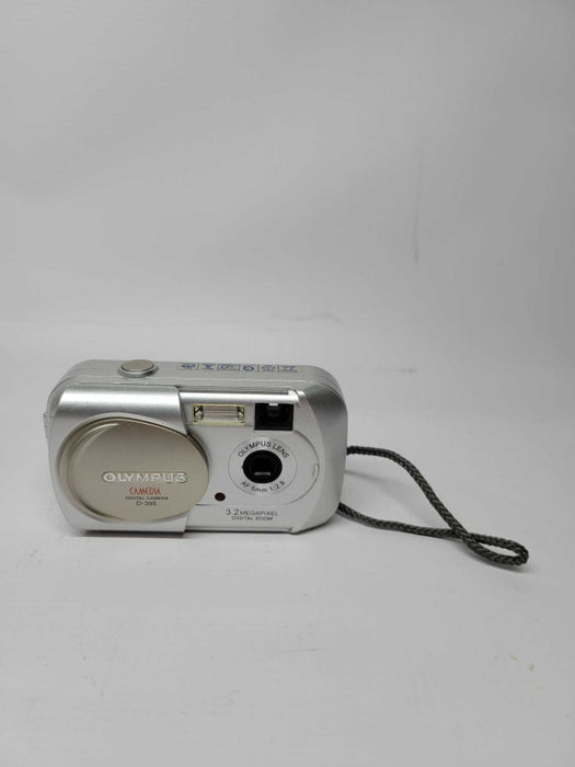 Olympus D-395 3.2MP Digital Camera Silver Tested Working