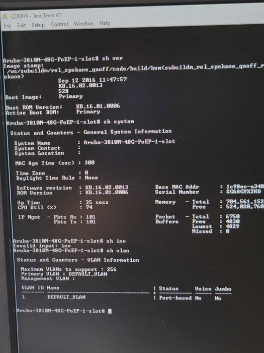 HP Aruba 3810M 48x 1Gb RJ-45 PoE+ Switch - JL074A _