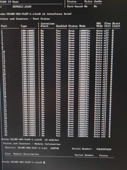 HP Aruba 3810M 48x 1Gb RJ-45 PoE+ Switch - JL074A _