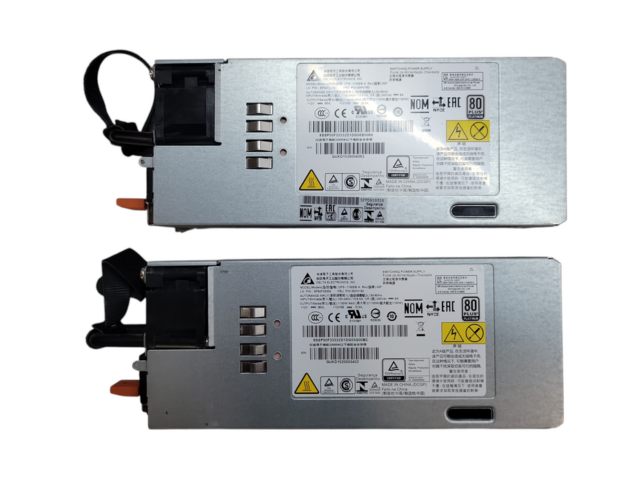 Lot of 2x - Lenovo RD450 RD550 RD650 TD350 Power Supply 1100W 00HV182 %