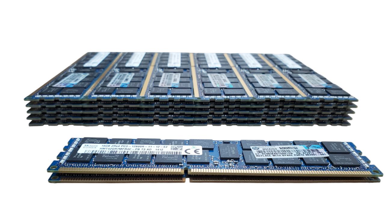 Lot 30x SK Hynix 16GB 2Rx4 PC3-12800R | DDR3 | Server RAM