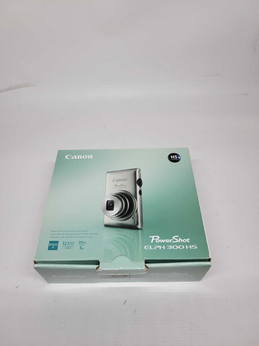 Canon PowerShot ELPH 300 HS 12.1 MP Digital Camera w/ Charger - Working
