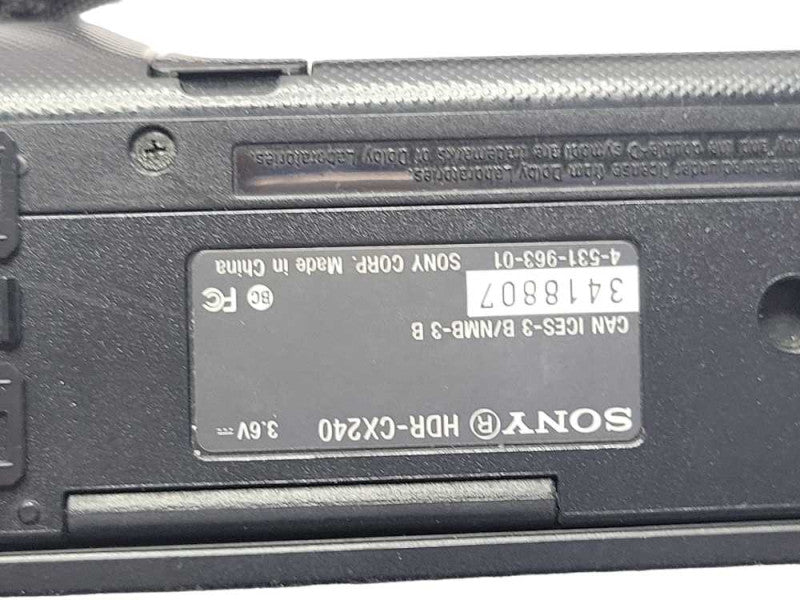 Sony HDR-CX240 Handycam Black Micro-SD AVCHD Camcorder _