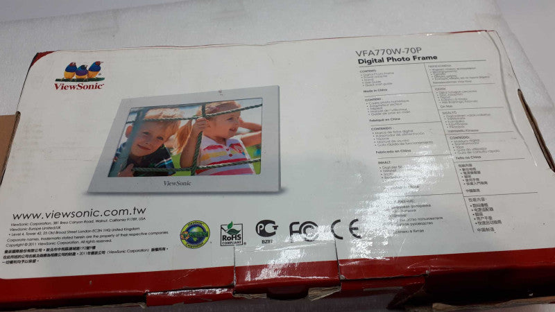 ViewSonic Digital Photo Frame vfa770w 70p &