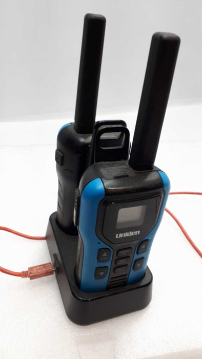 Two-Way Uniden Walkie Talkie Radio Set Long Range Rechargeable with base &