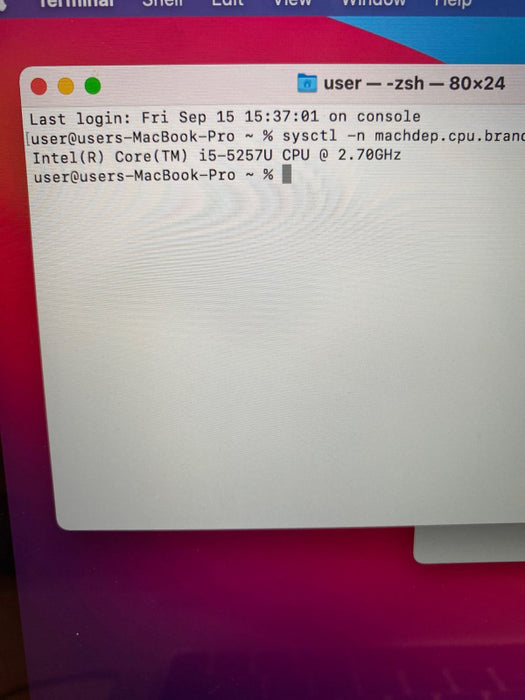 Apple MacBook Pro Retina 13\\" Early 2015 i5-5267U @2.7GHz 8GB RAM 256 SSD READ