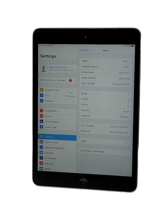 Apple iPad Mini 2 16GB Wi-Fi 7.9\\" Space Gray A1489, Read Q_