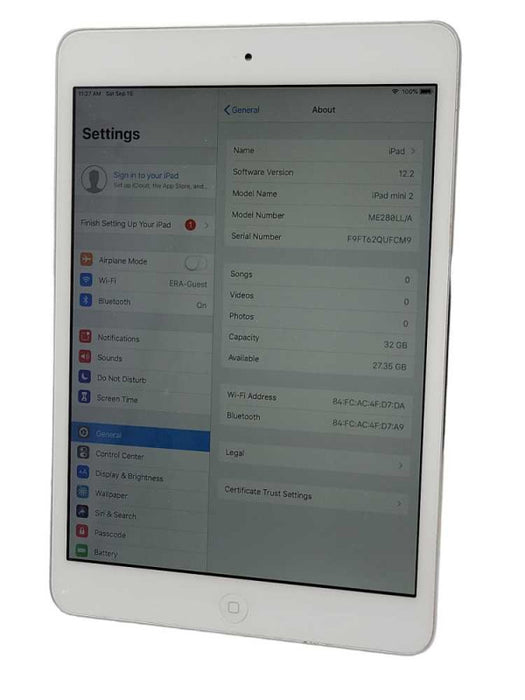 Apple iPad Mini 2 16GB Wi-Fi 7.9\\" A1489 Q_