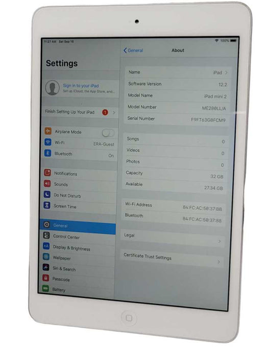 Apple iPad Mini 2 16GB Wi-Fi 7.9\\" A1489 Q_