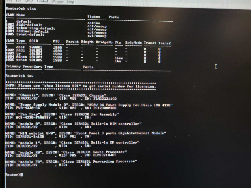 Cisco ISR4331/K9 V05 Enterprise Service Router Not Affected Q$