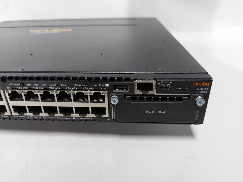 HP Aruba 3810M 48x 1Gb RJ-45 PoE+ Switch - JL074A #