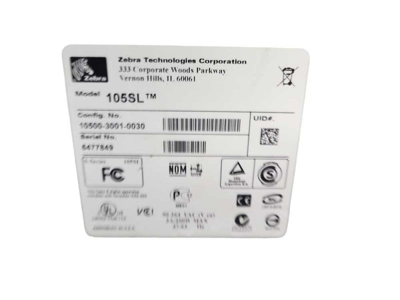 Zebra 105SL Thermal Label Printer READ $