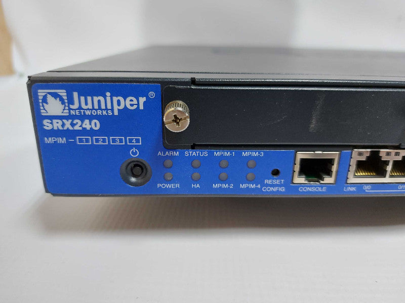 JUNIPER SRX240 SERVICES GATEWAY 16-PORT FIREWALL - Fact Reset Q#