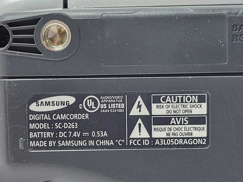 Samsung SC-D263 MiniDV Digital Video Camcorder, READ _
