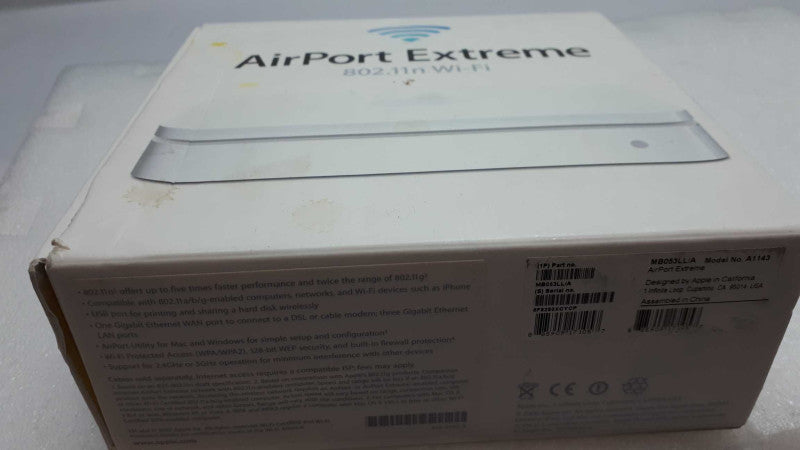 Apple Airport Extreme Wireless Wi-Fi A1143 Router &
