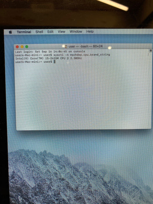 Apple Mac mini Mid 2011 Intel Core i5-2415M @ 2.30GHz 8GB RAM 500GB HDD