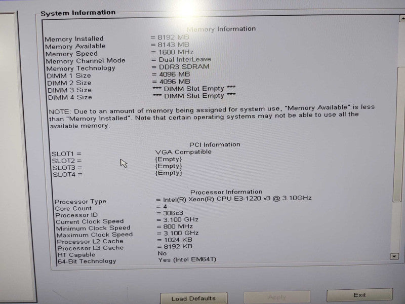 Dell Precision T1700 Xeon E3-1220 V3 @ 3.10ghz / 8gb ram / quadro K2200 GPU #